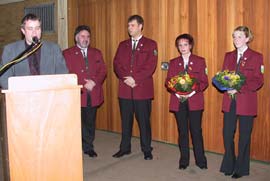 v.l.n.r. Willi Meyers, Werner Marxen, Sascha Notzon, Annika Gerling und Sylvia Brgel