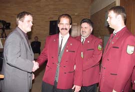 v.l.n.r.  Willi Meyers, Rudi Schmidt, Werner Marxen und Sascha Notzon